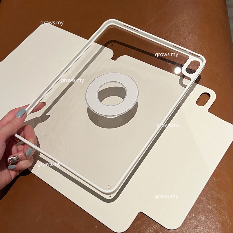 720° Ốp Máy Tính Bảng Từ Tính Bằng Acrylic Trong Suốt Cho iPad 10th Gen 2022 M2 Pro 11 inch Air5 Air 4 7th 8th 9th Air 3 Pro 10.5