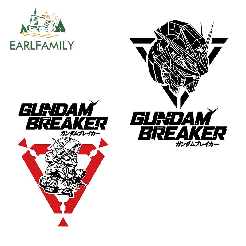 Earlfamily 13cm cho gundam rx anime creativite car stickers scratch-proof vinyl car wrap bumper laptop decals đồ họa graffiti