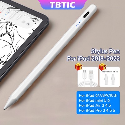 Bút cảm ứng TBTIC thích hợp cho iPad Air 5th Pro 12.9 11 4 3 10 9 8 7 6 Mini 6 5 2022 2021 2020
