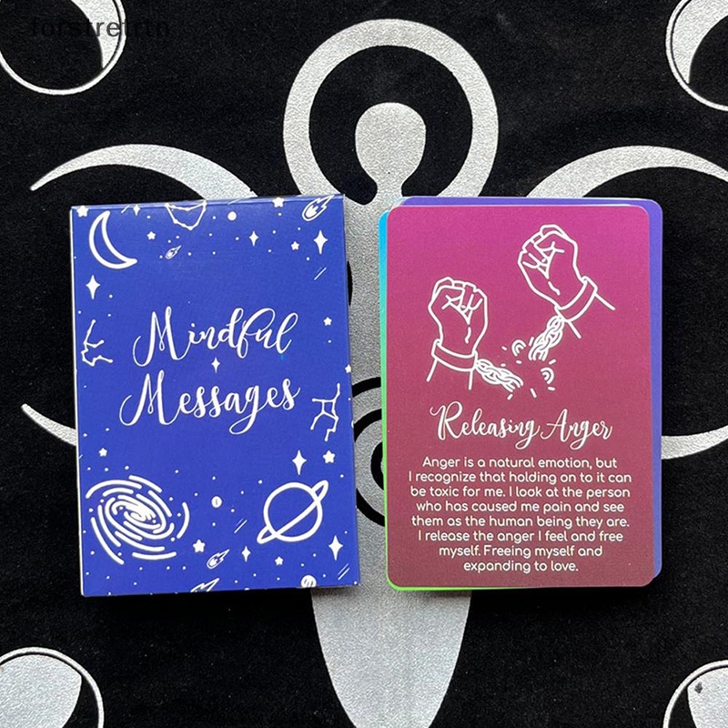 Forstretrtn thông điệp quan tâm oracle tarot card lời tiên tri số phận bói toán bộ bài gia đình ban tiệc trò chơi người mới bắt đầu bài bói bài trò chơi en