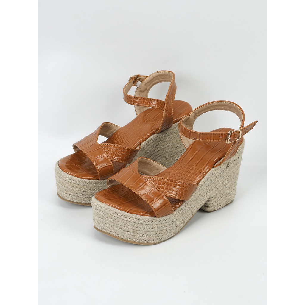 Giày Sandal Đế Xuồng Dày Thời Trang Mùa Hè Âu Mỹ 2023 Cho Nữ