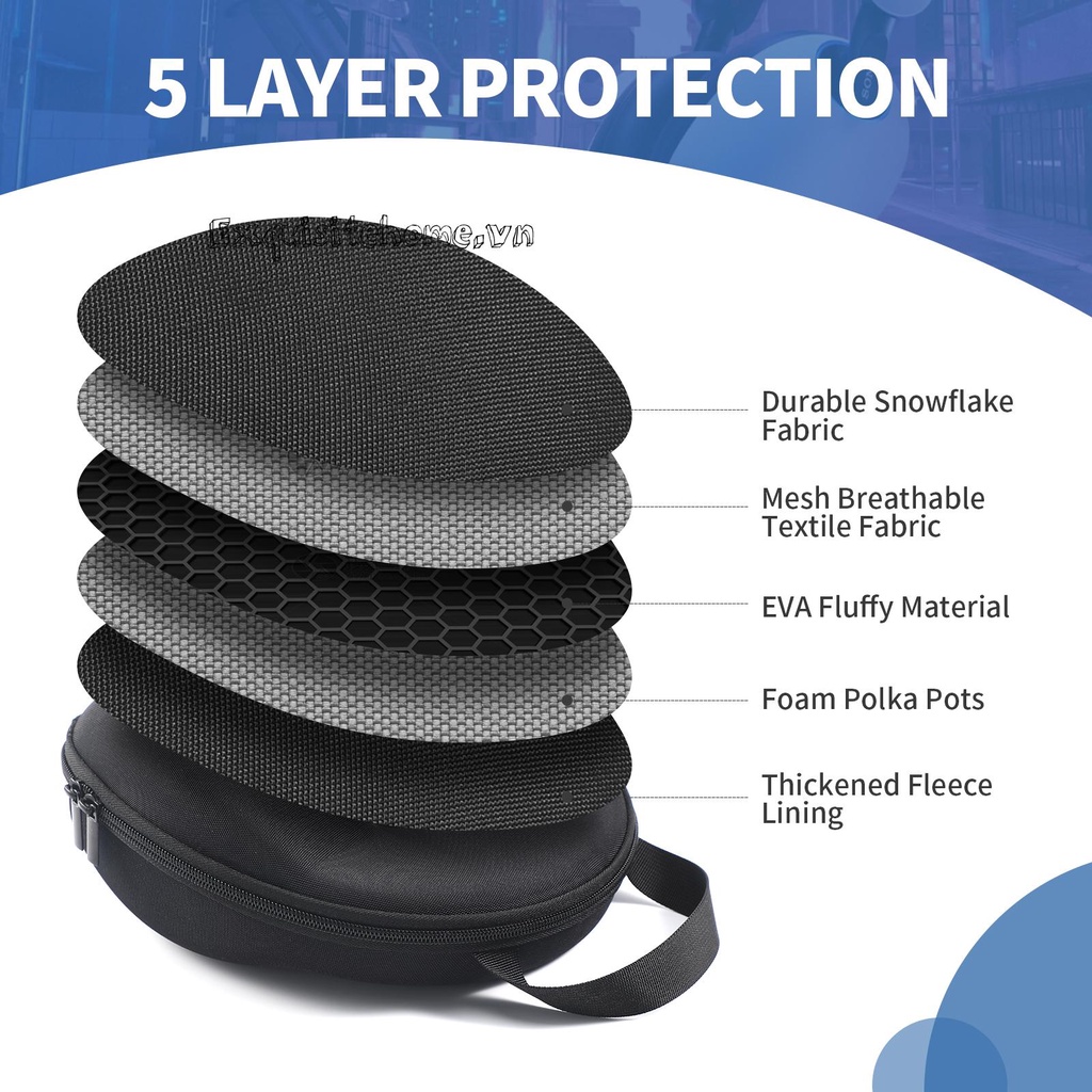 Túi đựng eva chống nước hộp đựng tai nghe không dây cho sony-inzone h9 h7 h3
