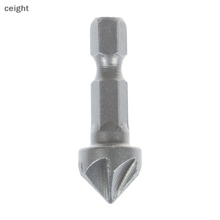 [ceight] 6 flute countersink drill bit chamfer cutg công cụ chế biến gỗ hexagon handle vn