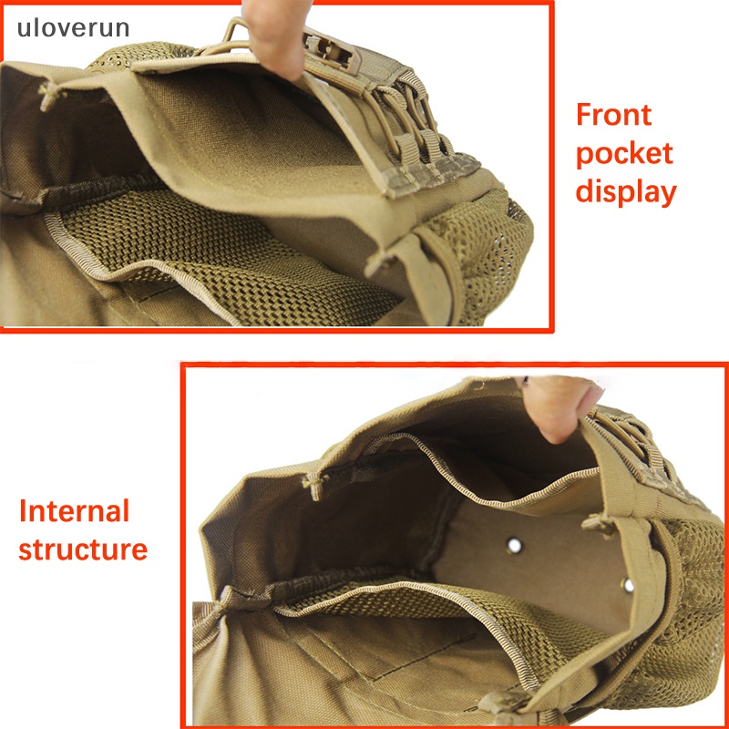Uloverun tactical pouch cs dump drop pouch outdooer utility pouch bag chống thấm nước 1000d nylon gấp molle dump bag cho đi bộ đường dài ngoài trời vn