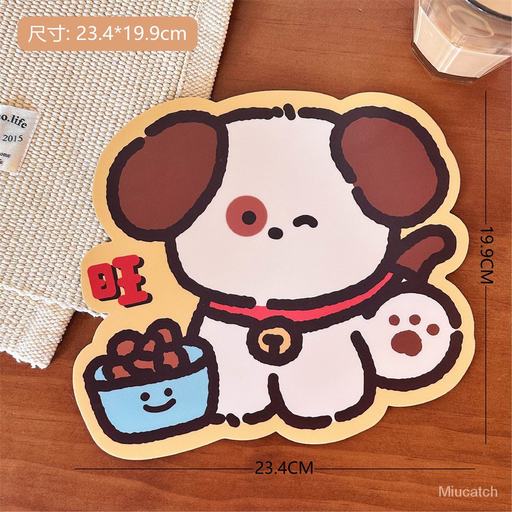 Miếng Lót Chuột Máy Tính Chống Trượt Hình Chú Chó Hoạt Hình Dễ Thương