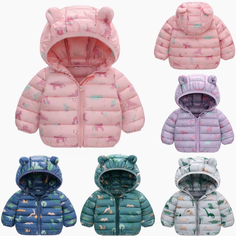 Áo Phao Tai Gấu Siêu Nhẹ Dễ Thương Cho Bé