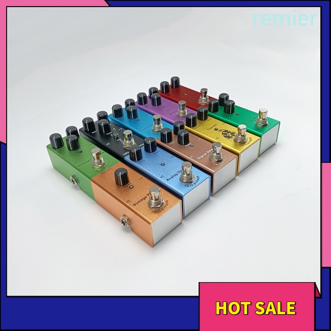 Re electric guitar pedal vintage overdrive / distortion crunch / distortion / tremolo / classic chorus / digital delay