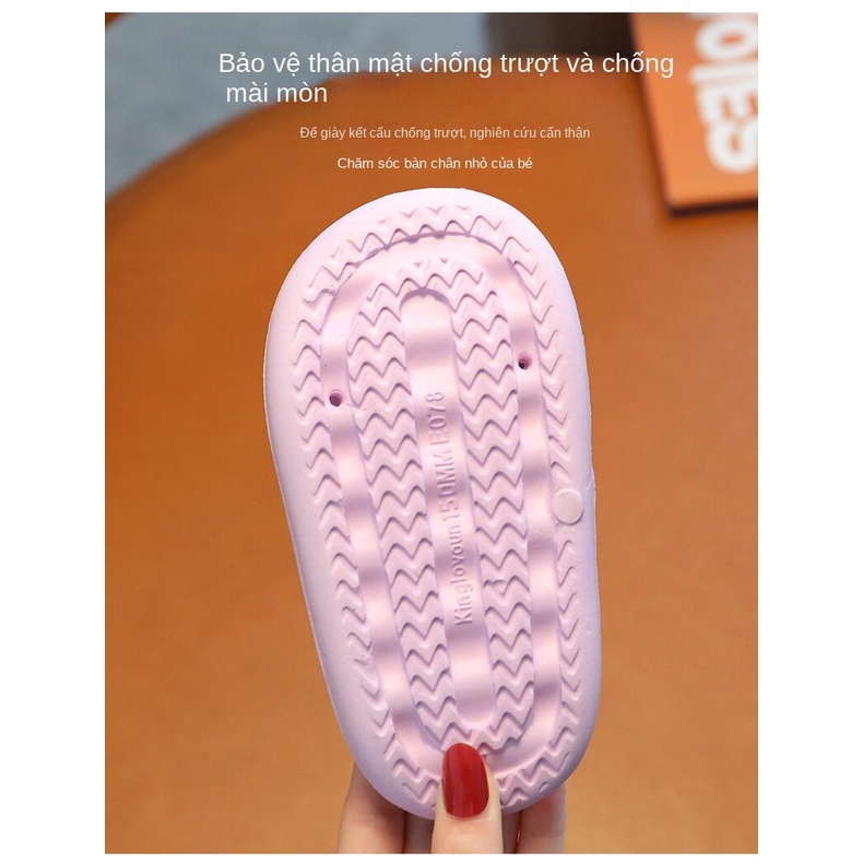 Mẫu mới dép trẻ em dễ thương công chúa trong nhà dép mát nhà nam nữ