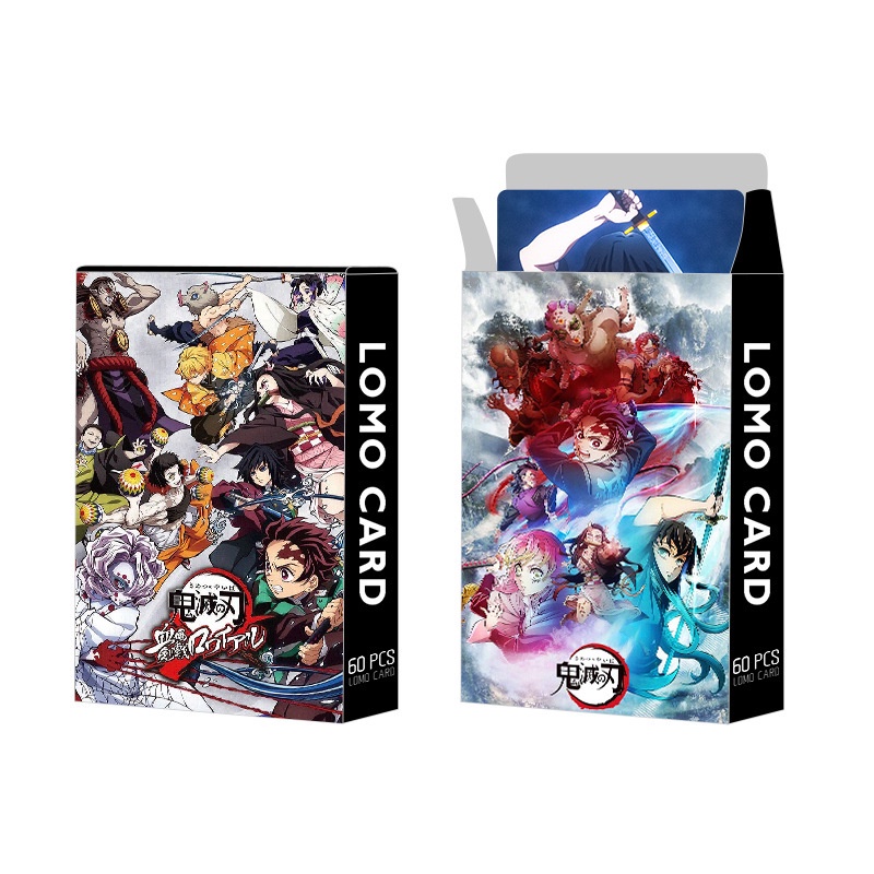 Demon Slayer Photocard Lomo Card Anime Collectibles 60pcs/box