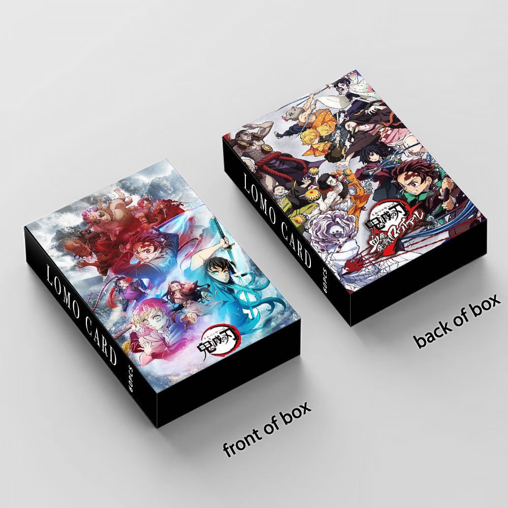 Demon Slayer Photocard Lomo Card Anime Collectibles 60pcs/box