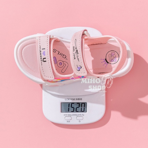 Dép Sandal Quai Dán Đế Mềm Màu Cầu Vồng Đơn Giản Thời Trang Mùa Hè Cho Bé Gái