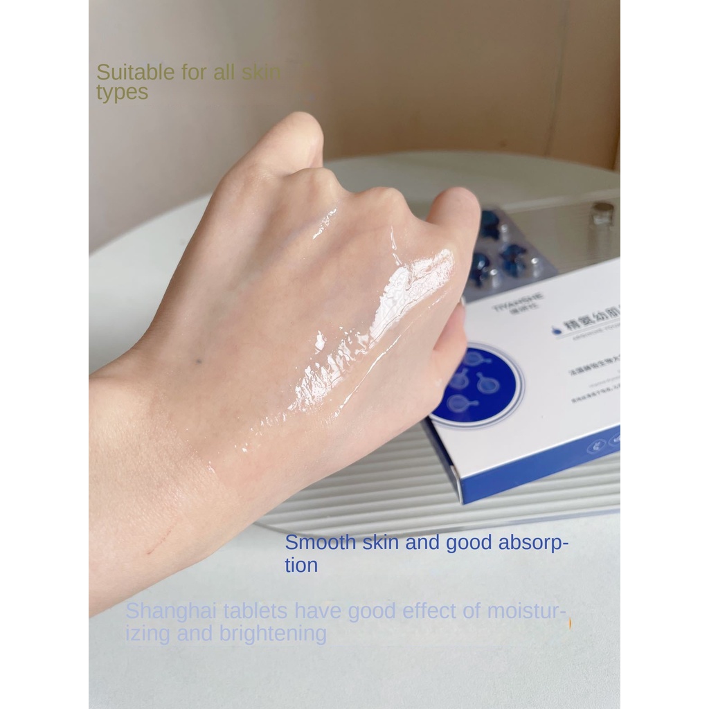 Tiyanshe crepe conocorpin bose sheep placenta polypeptide nad arginine skin essence viên nang màu xanh