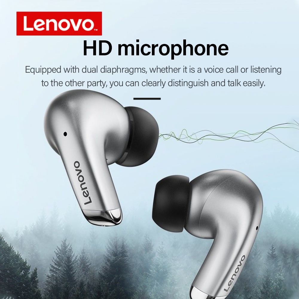 Tai nghe không dây lenovo lp5 hifi Chống Nước Có mic Cho iphone xiaomi
