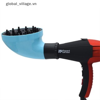 [global_village] Universal hair diffuser profession blow dryer head diffuser tóc xoăn gợn sóng [vn]