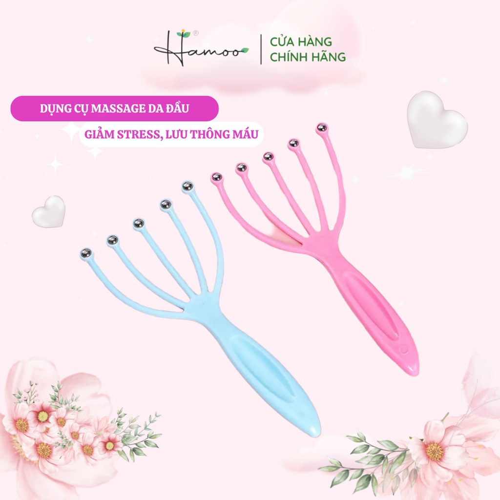 Dụng Cụ Massage Chất Liệu Thép Cute Giúp Thư Giãn Da Đầu