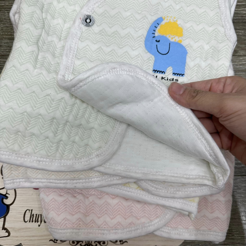 Áo gile hnkids vải trần bông cho bé mặc thu đông
