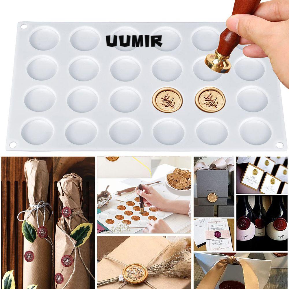 UUMIR Sáp niêm phong mat trang trí nội thất tự làm phong bì thủ công scrapbooking khuôn epoxy khuôn silicone cho con dấu sáp