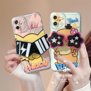 Tương thích cho iphone 14 13 12 11 pro max se2020 x xr xs max 7 8 6 6s plus case cartoon dễ thương pokémon pikachu psyduck soft protection cover