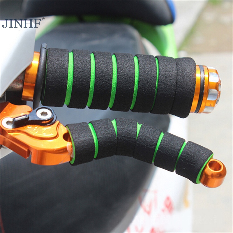 Jinhf 2 cặp tay lái xe máy xe đạp + đòn bẩy ly hợp phanh nắp xốp mềm nóng