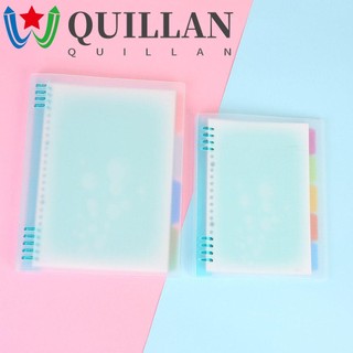 Quillan loose leaf notebook cover student creativity notebook refill case a4 a5 b5 loose-leaf handbook frosted binder notebook cover