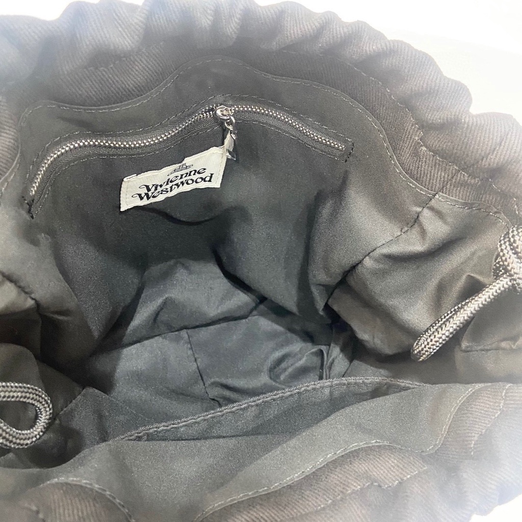 Vivienne westwood mới hợp thời trang túi đeo vai di động dung tích lớn all-match túi dây rút vải túi messenger