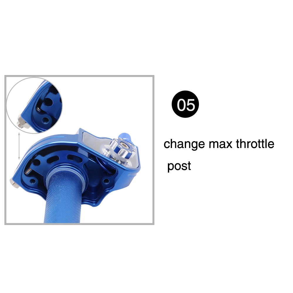 MOTOPRTS SHOP ZSDTRP 1PC Throttle Grips 22mm CNC Aluminum Alloy Twist Throttle Grip Universal Motorcycle Handle