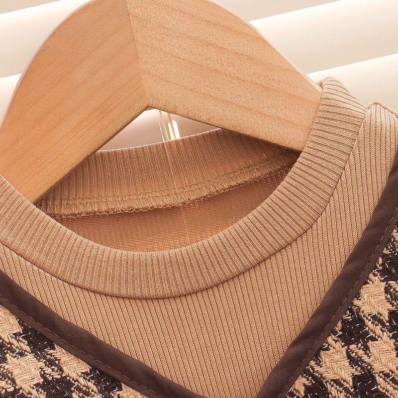 Catimini Váy con gái váy công chúa phong cách mới mùa xuân và mùa thu váy trẻ em dài tay vest váy lưới hợp thời trang