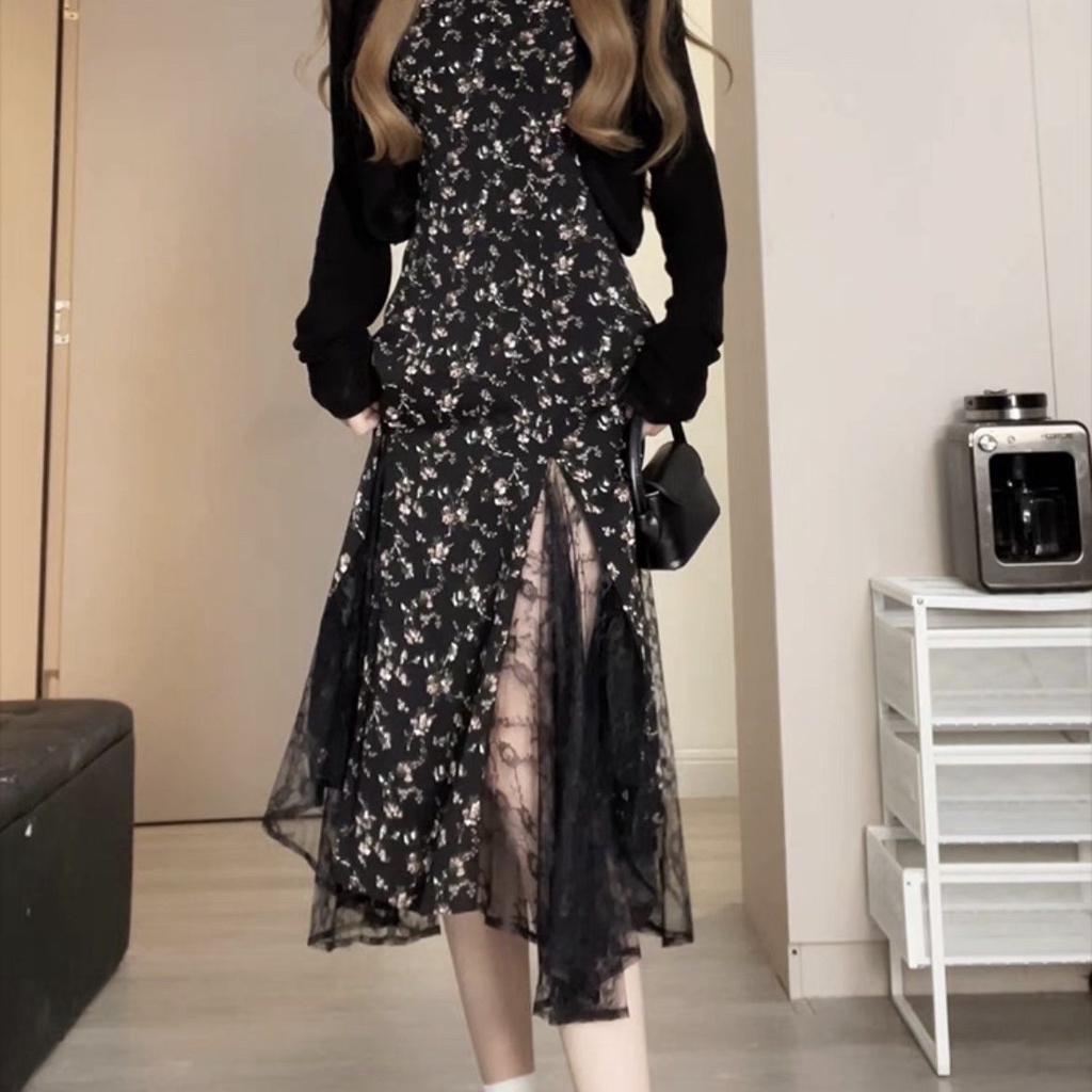 Váy Ren Hoa Hồng Phong Cách Mới 2023