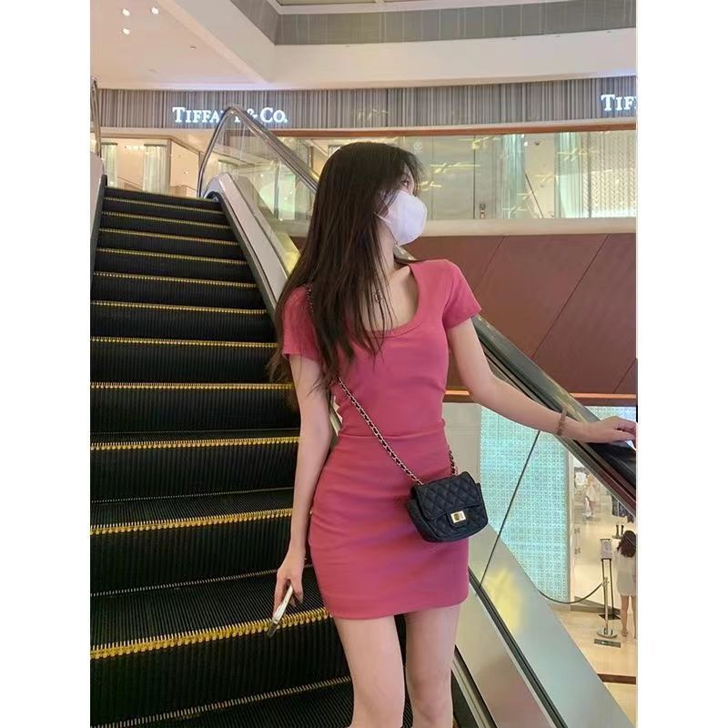 TIANLEYU váy maxi nữ đầm body phong cách Hàn Quốc 15Z23040816