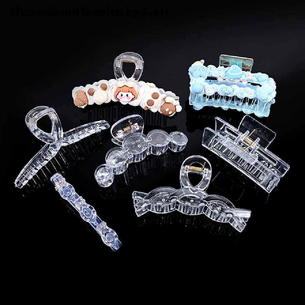 ## Kẹp Tóc Càng Cua Bằng Nhựa Acrylic Trong Suốt Thời Trang Cho Nữ DIY