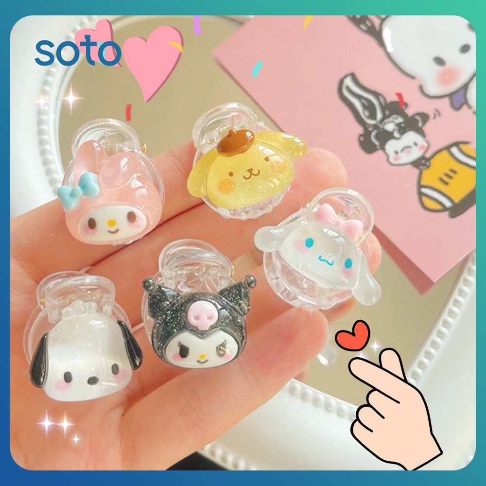 ♫Sanrio Kẹp Tóc Kẹp Nhỏ Dễ Thương Kẹp Tóc Hoạt Hình Kuromi Pochacco Melody Cinnamoroll Cô Gái Trái Tim Sinh Viên Ins Ngọt Ngào Đẹp Cao