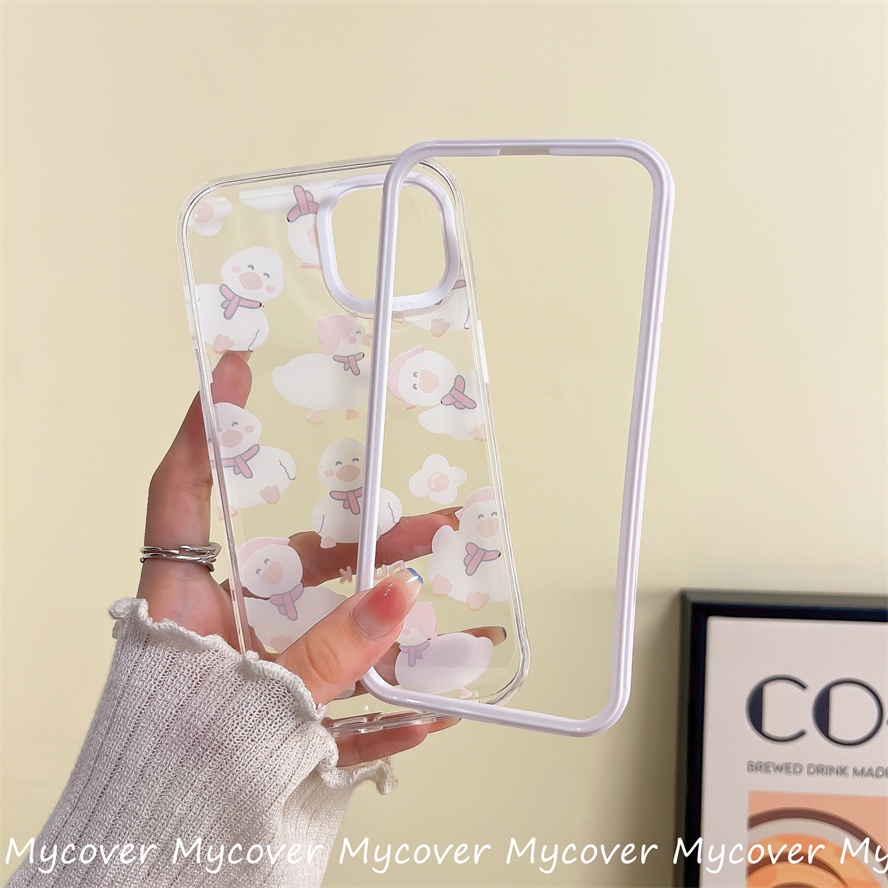 Ốp Điện Thoại Silicon Họa Tiết Chú Vịt Dễ Thương Chống Sốc Cho Iphone 11 12 13 14 Pro Max X Xr Xs 8 7 6 Plus SE 2020