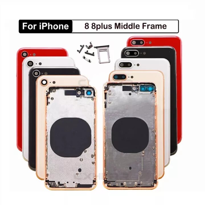 Lưng Ốp Điện Thoại Khung Giữa Dành Cho X XR XS XS MAX 7 8G 7 Plus 8 Plus 5 5S 5C 5SE 6 6s 6 Plus 6s Plus