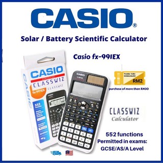 Máy tính năng lượng mặt trời casio fx-991ex classwiz series 100%