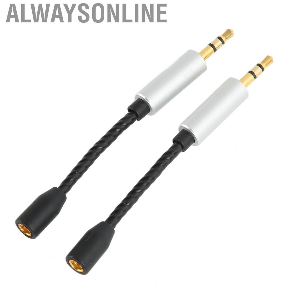 Alwaysonline for MMCX to 2.5mm Adapter Cable Female Male Lossless Plug and Play Small Headphone Cord hot sale