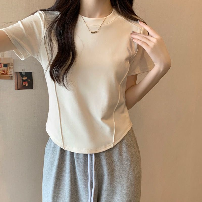 Áo Thun Tay Ngắn Thiết Kế Mỏng Năng Động Thời Trang Mùa Hè Dành Cho Nữ