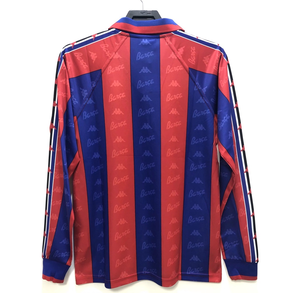 Áo đấu cổ điển 96-97 barca home long-tay áo bóng đá thể thao