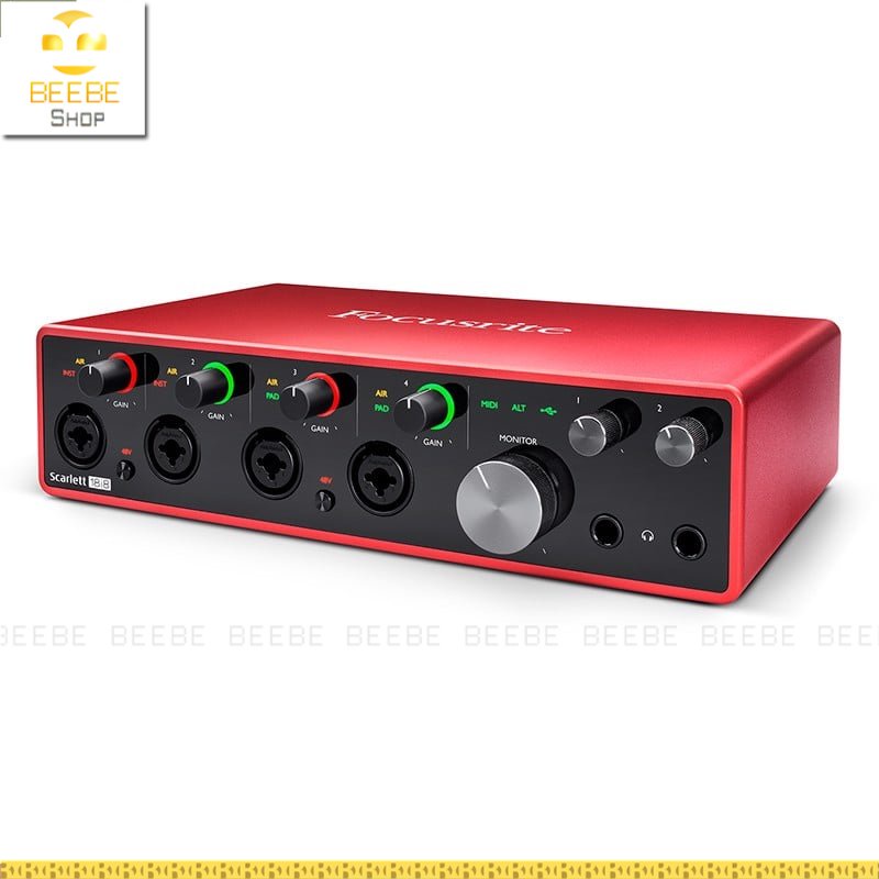 Sound Card Focusrite Scarlett 18i8 (Gen 3) Thu Âm Chuyên Nghiệp 18in, 8 Our
