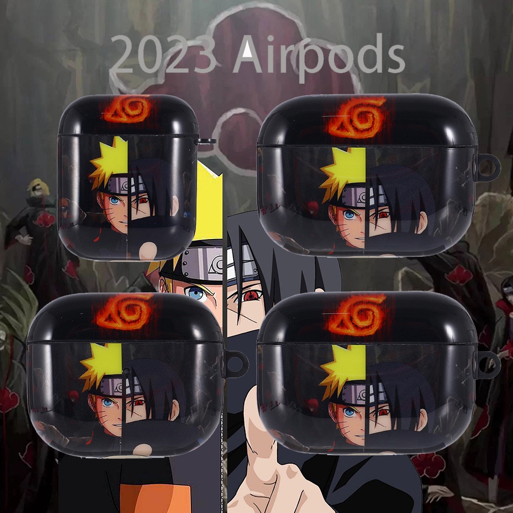 Vỏ Bảo Vệ Hộp Sạc Tai Nghe Bluetooth Không Dây airpods pro 1 / 2 / 3 Pro2 Bằng tpu Mềm Họa Tiết Hoạt Hình Naruto / Gấu / Luffy