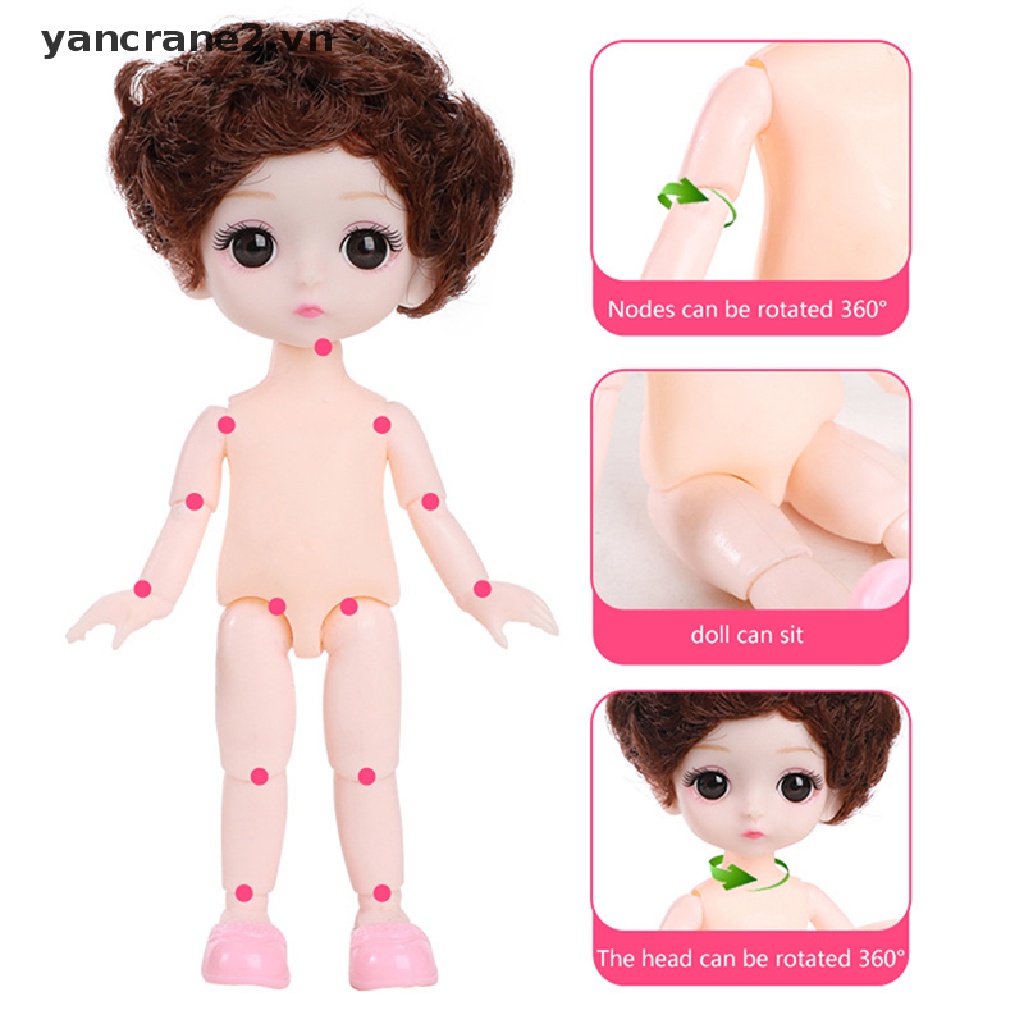 Búp Bê Công Chúa Đồ Chơi Có Khớp Cử Động 17cm 23 Mắt Nhấp Nháy Cho Bé Gái {yancrane2.vn}