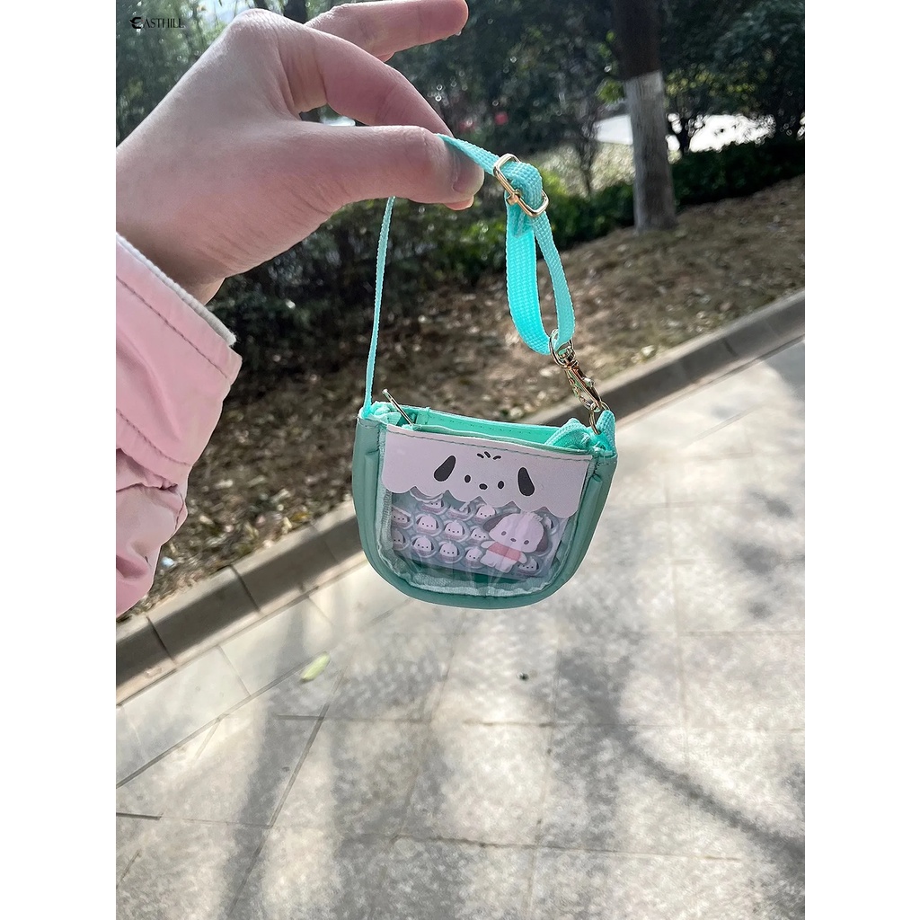 Túi Đeo Chéo Trong Suốt Họa Tiết Sanrio Gooka Melody Pachacco Dễ Thương Cho Bé Gái