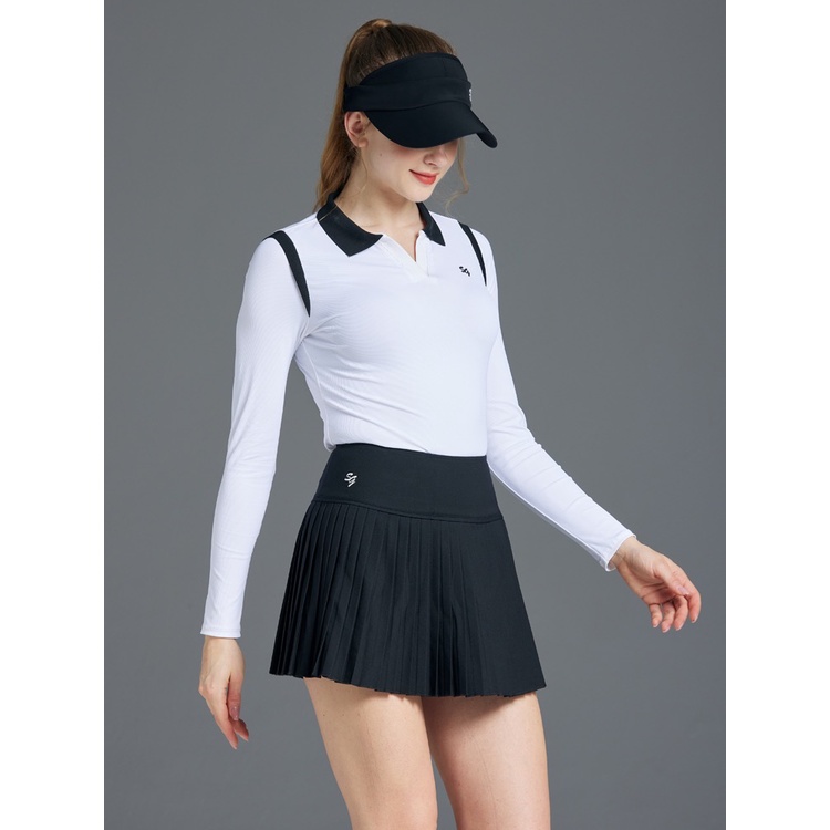 Chân Váy Xếp Ly Ôm Dáng Phong Cách Hàn Quốc Mới Cho Nữ Chơi Golf J2E2