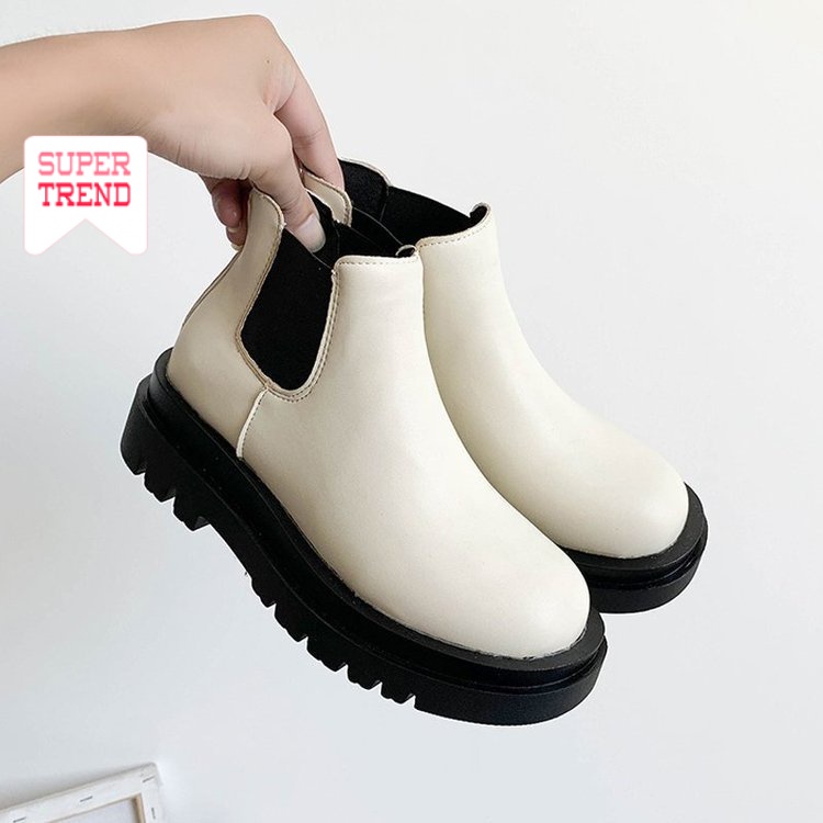 Giày boot cao gót cổ thấp co giãn thời trang cho nữ