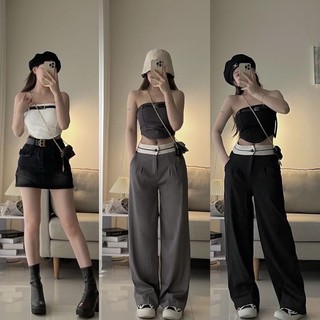 áo 2s 2 dây (quây) mix đai cá tính (có mút ngực) (3102#)