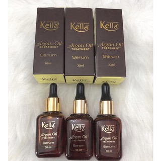 Serum Kella Argan Oil Treatment Serum 30ml - Phục hồi Tóc Hư tổn Chẻ Ngọn