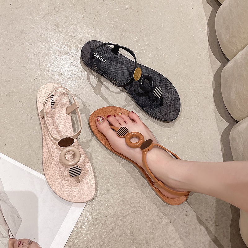 Giày Sandal Xỏ Ngón Đế Mềm Dễ Phối Đồ Phong Cách Thần Tiên Dành Cho Nữ