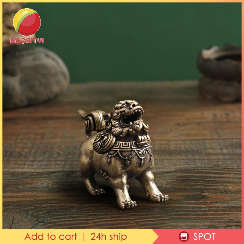 [Baosity 1] Tượng Phong Thủy Cổ Điển Bằng Đồng Thau Để Bàn Trang Trí