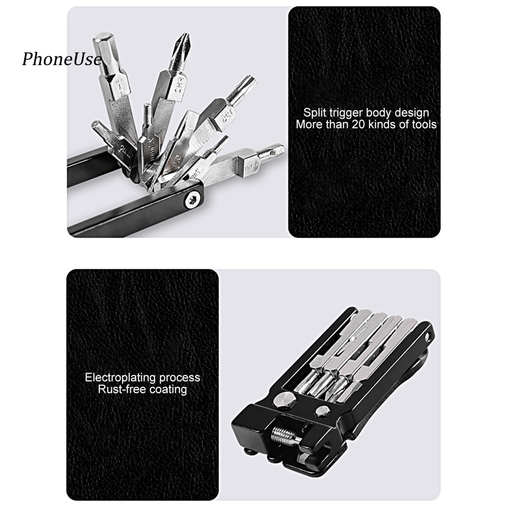 Dụng Cụ Sửa Chữa Xe Đạp Đa Năng 20 Trong 1 Bằng PU Có Thể Điều Chỉnh Độ Cứng Cao