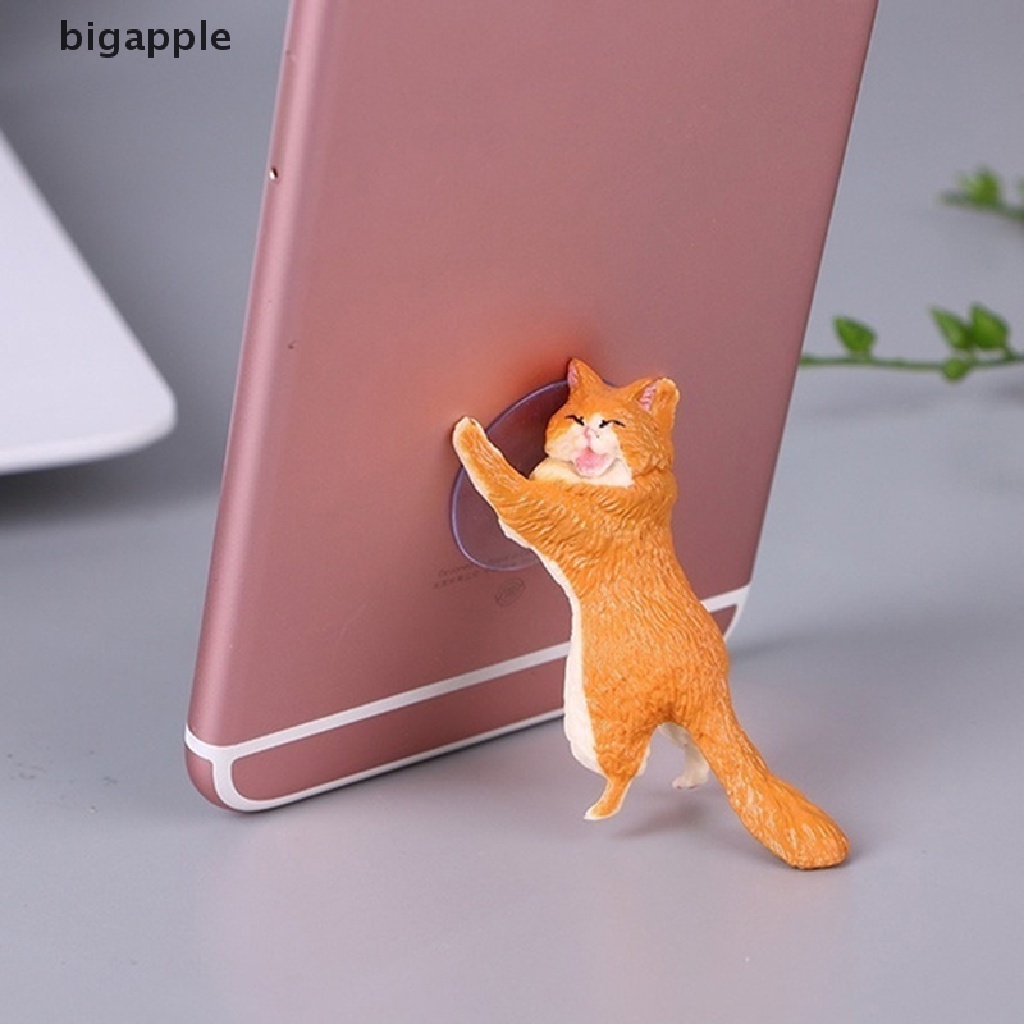 Giá Đỡ Điện Thoại Máy Tính Bảng Hình Mèo Dễ Thương Có Giác Hút Tiện Dụng