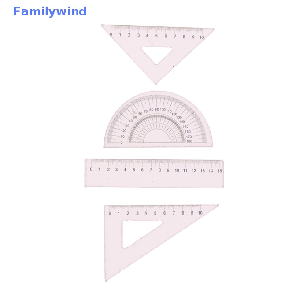 Set 4 Thước Kẻ Mini Tỉ Lệ 1: 12 Cho Bé Chơi Đồ Hàng